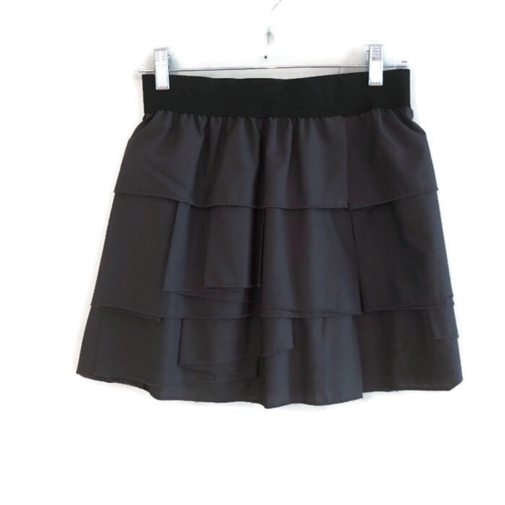 Aqua Ruffle Miniskirt w elastic waistband | Size Small